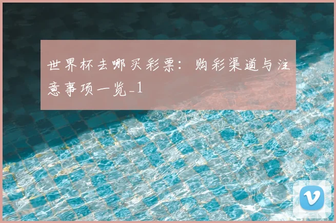 世界杯去哪买彩票：购彩渠道与注意事项一览_1